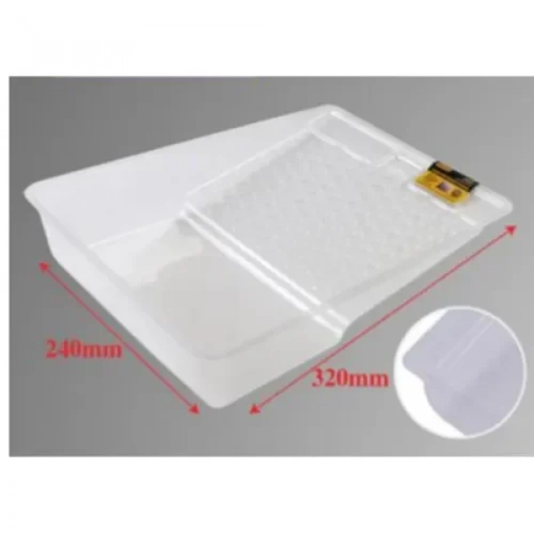 Σετ 2 τμχ Σκαφάκι Βαφής Πλαστικό 24x32 cm Λευκό Bossram 623221