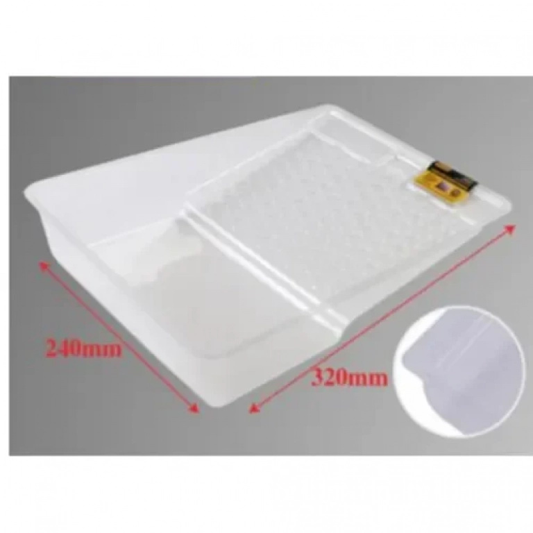 Σετ 2 τμχ Σκαφάκι Βαφής Πλαστικό 24x32 cm Λευκό Bossram 623221