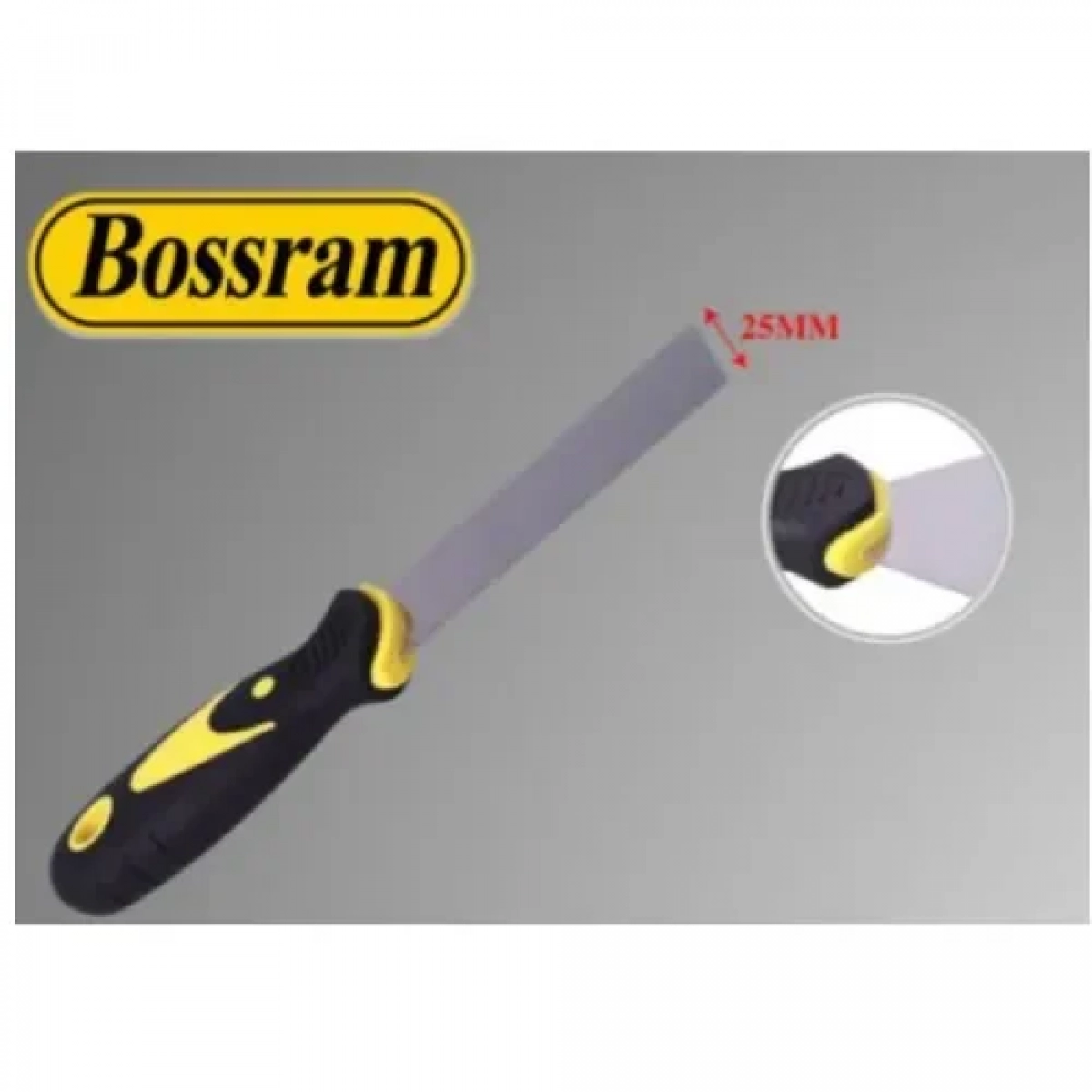 Μαχαίρι Σοβατίσματος 2.5cm με Πλαστική Λαβή Bossram 626650