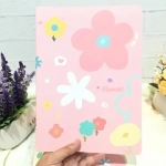 Σημειωματάριο 80 Φύλλων A5 Ριγέ 15x21 cm Flower Ροζ 888107