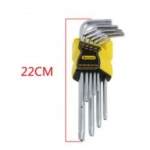 Μακριά Κλειδιά Torx 2 Όψεων Σετ 9 Τεμαχίων Bossram 623490