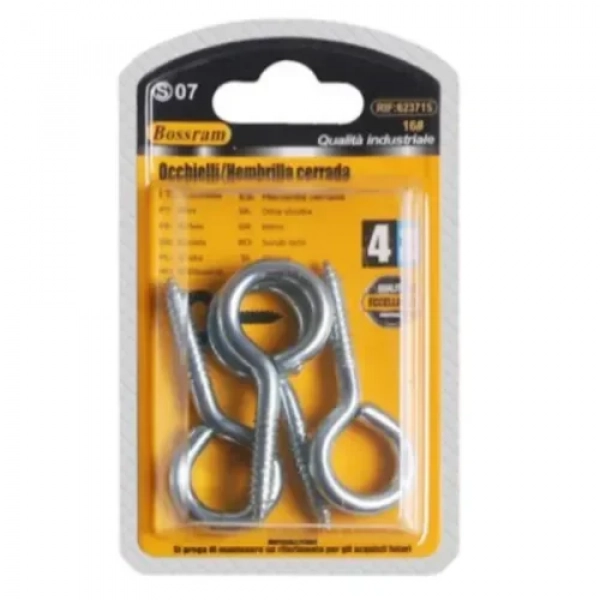 Θηλιές Βιδωτές 56x6.6mm Σετ 4 τμχ Bossram 623715