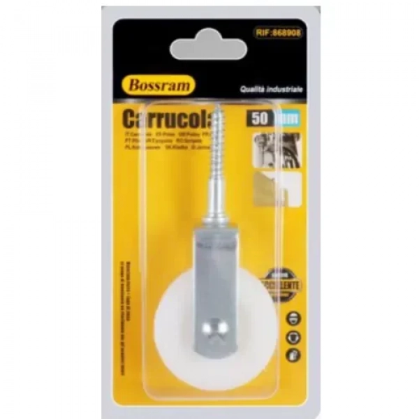 Τροχαλία με Βίδα Φ50mm 11cm Bossram 868908