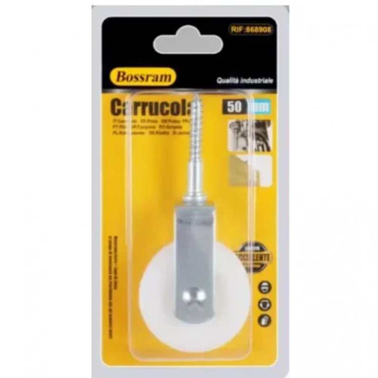 Τροχαλία με Βίδα Φ50mm 11cm Bossram 868908