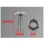 Σετ Βίδες Σταυρού με Παξιμάδια 5x10mm + M5 Σετ 16 τμχ Bossram 990999