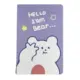 Σημειωματάριο 80 Φύλλων A5 Ριγέ 15x21 cm Hello I am Bear 888105