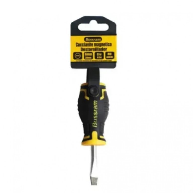 Μαγνητικό Ίσιο κατσαβίδι 6x38mm Bossram 869787