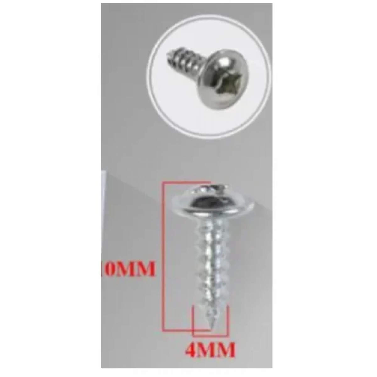 Βίδες Σταυρού 40g 4x10mm Ασημί Bossram 990691