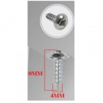Βίδες Σταυρού 40g 4x10mm Ασημί Bossram 990691