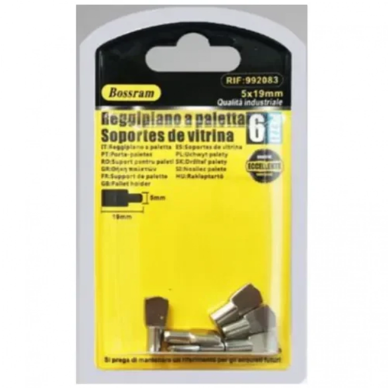 Σετ Στηρίγματα Παλέτας 19x5mm 6 τμχ Bossram 992083