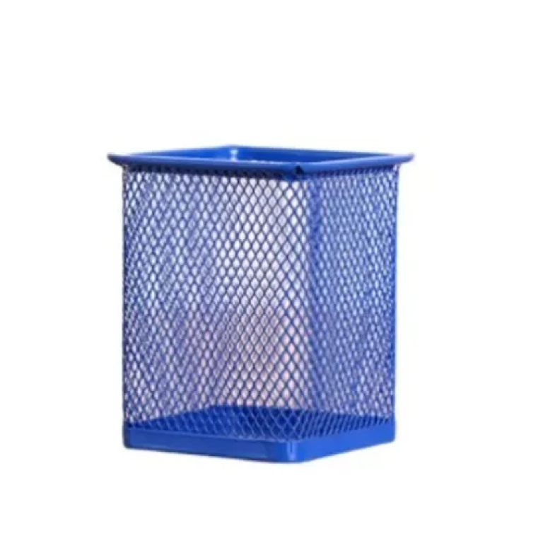 Μεταλλική Μολυβοθήκη 10x8x8 cm Stelan 689673 Μπλε