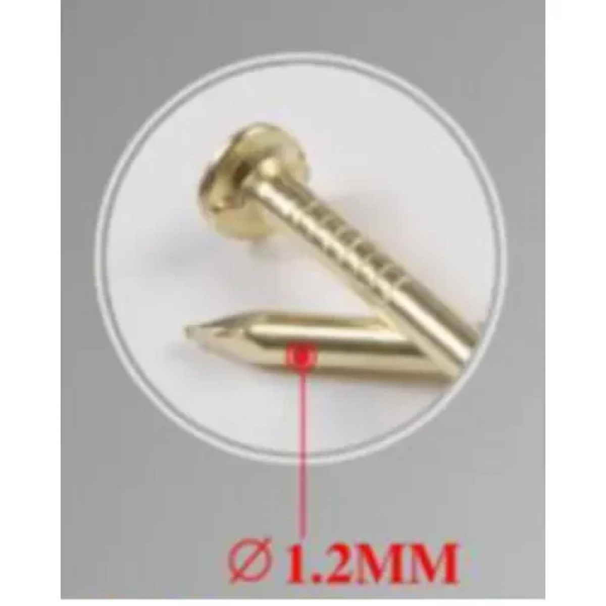 Σετ Καρφιά με Επίπεδη Κεφαλή 1.2x14mm 35g σε Χρυσό Χρώμα Bossram 683707