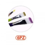 Σετ 6 Χρωματιστά Πινέλα Ζωγραφικής Stelan 689180
