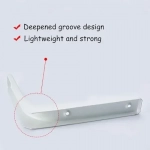 Βάση στήριξης ραφιού σε σχήμα L Λευκό 300x400x30 mm Bossram 682052