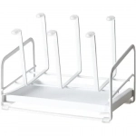 Μεταλλική Βάση για Ποτήρια 22x14x17.5 cm 21846 Λευκή