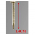 Σετ Καρφιά με Επίπεδη Κεφαλή 1.2x14mm 35g σε Χρυσό Χρώμα Bossram 683707