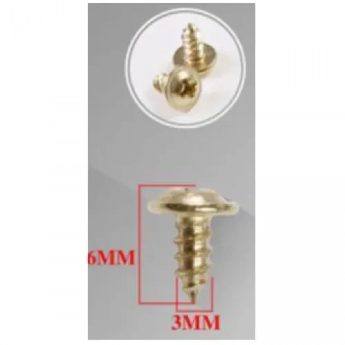 Βίδες Σταυρού 30g 6x3mm Χρυσές Bossram 990696