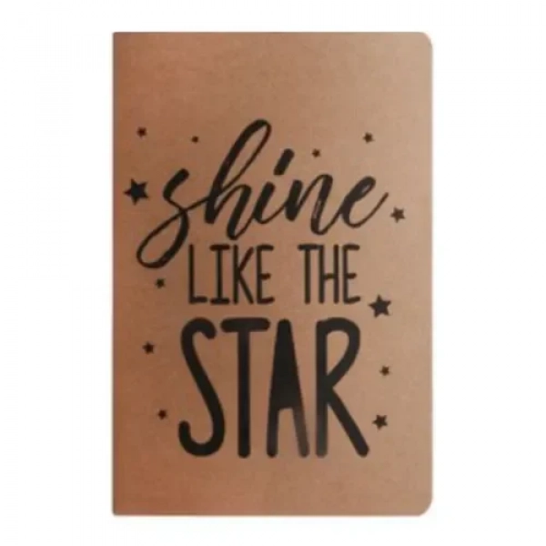 Σημειωματάριο 80 Φύλλων A5 Ριγέ 15x21 cm Shine Like The Star 888109
