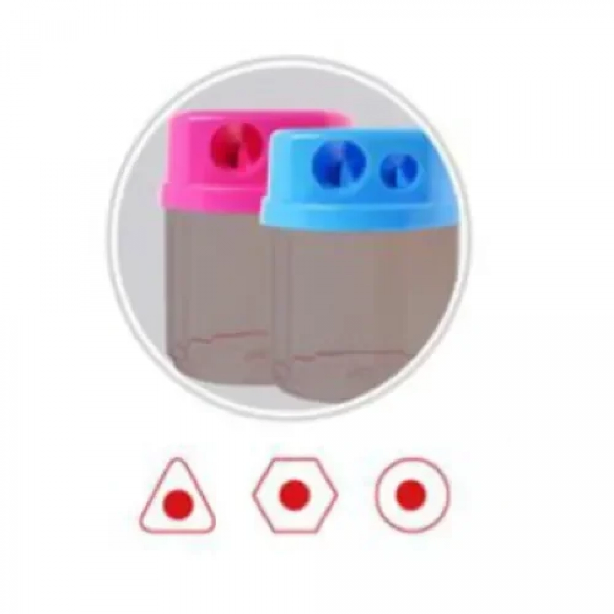 Διπλή Ξύστρα Βαρελάκι Stelan 689273 Μπλε