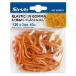 Λαστιχάκια πολλαπλών χρήσεων 40g 120x3mm Stelan 888081