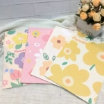 Σημειωματάριο 80 Φύλλων A5 Ριγέ 15x21 cm Flower Κίτρινο 888107