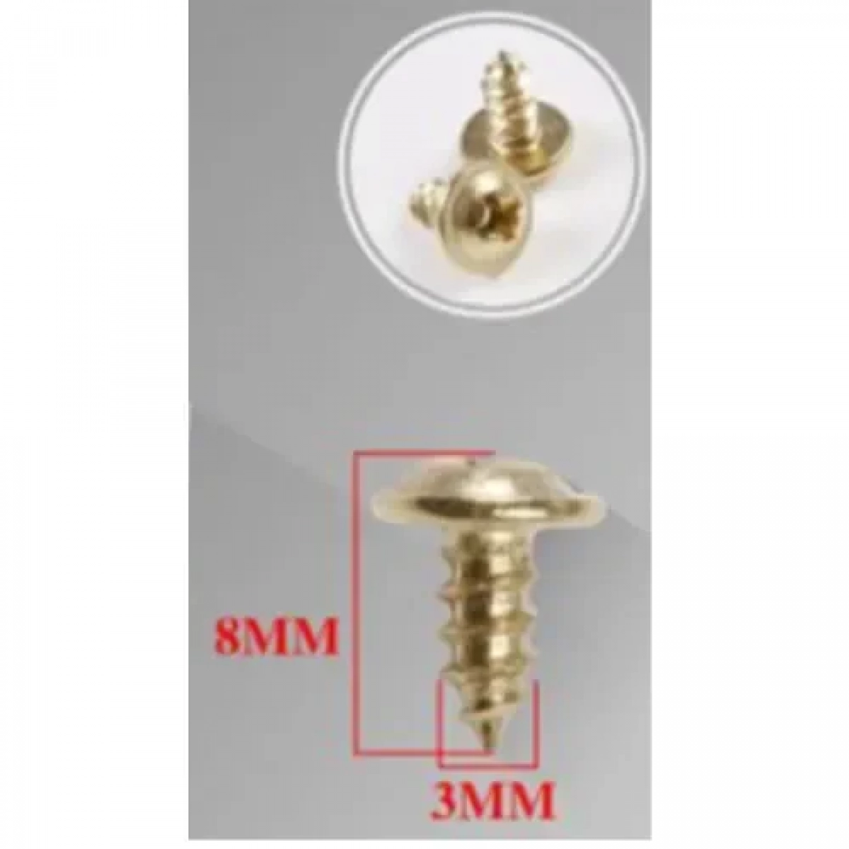 Βίδες Σταυρού 30g 8x3mm Χρυσές Bossram 990699