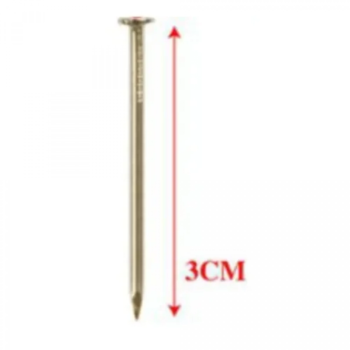 Σετ Καρφιά με Επίπεδη Κεφαλή 1.8x30mm 50g σε Χρυσό Χρώμα Bossram 683710