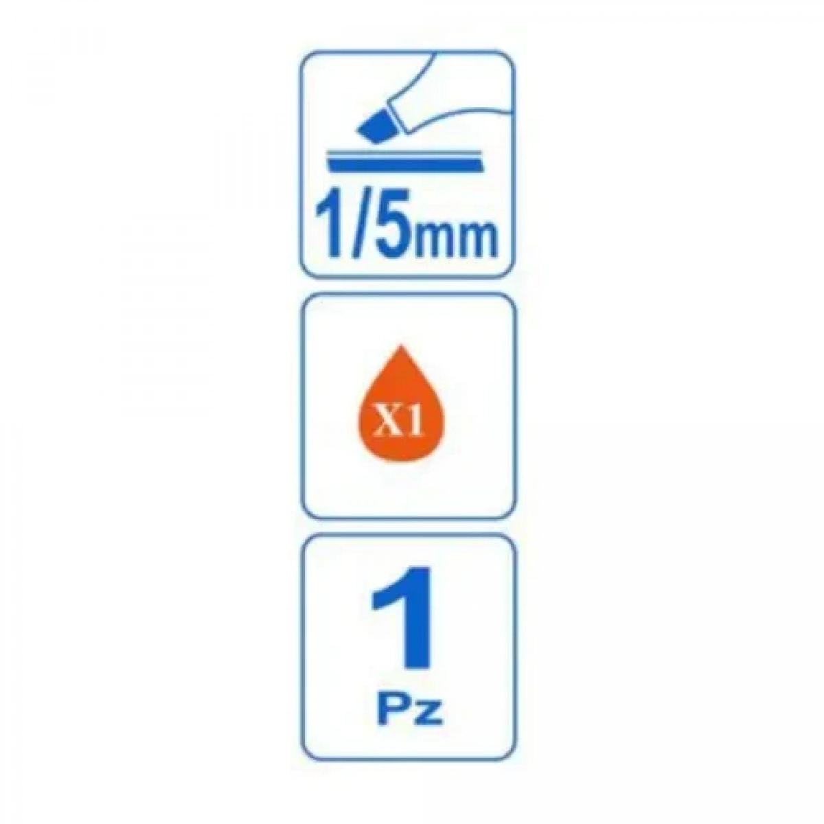 Μαρκαδόρος Υπογράμμισης 1/5mm σε Πορτοκαλί Χρώμα Stelan 688721