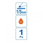 Μαρκαδόρος Υπογράμμισης 1/5mm σε Πορτοκαλί Χρώμα Stelan 688721