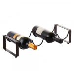 Μεταλλική Βάση για Μπουκάλια 44x17x10 cm 21840 Σκούρο Καφέ