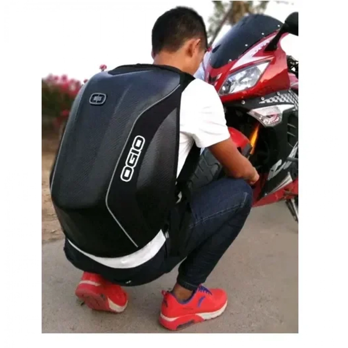 Αδιάβροχο σακίδιο πλάτης 25L Carbon Fiber για μοτοσυκλέτα OGIO Backpack - Image 3