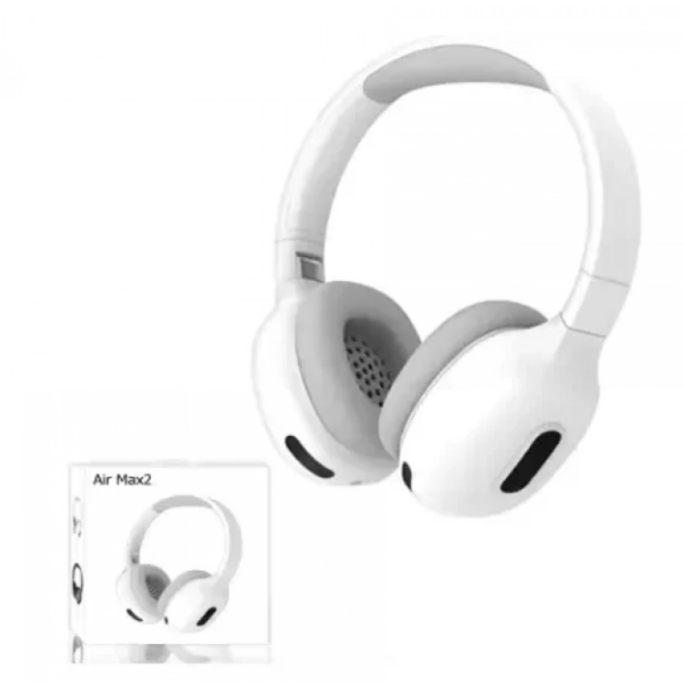 Ασύρματα ακουστικά bluetooth over ear Air Max2 σε λευκό χρώμα