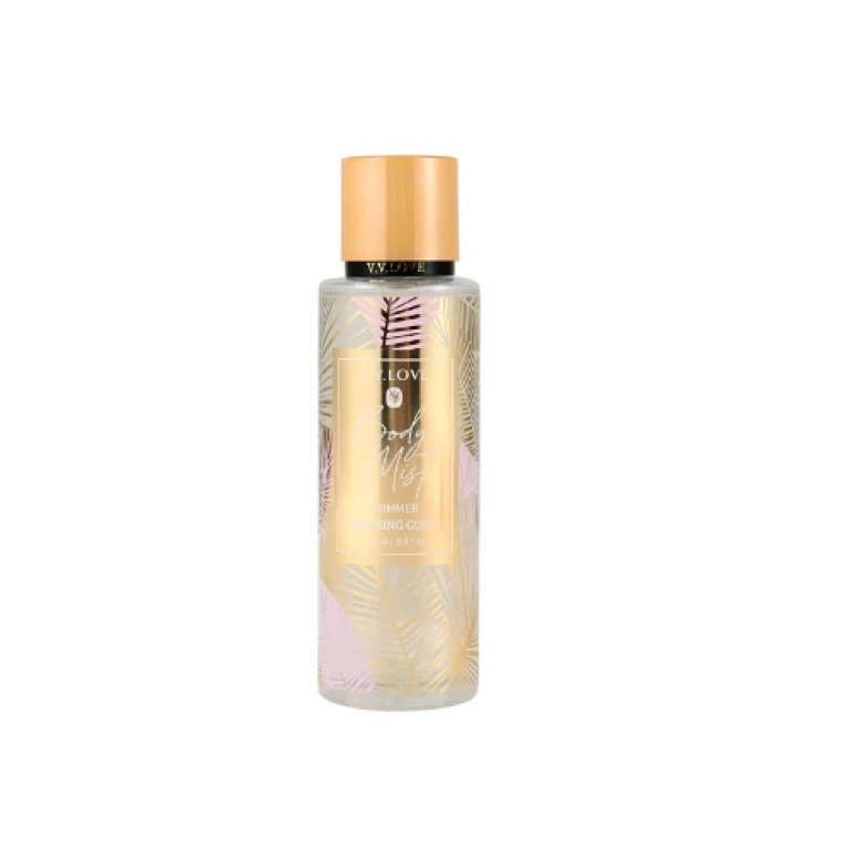 Body Mist Αρωματικό Σπρέι Σώματος 250ml VV Love - Shimmer Amazing Gold VL9056-103