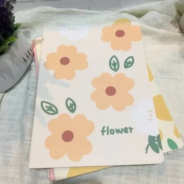 Σημειωματάριο 80 Φύλλων A5 Ριγέ 15x21 cm Flower Λευκό 888107