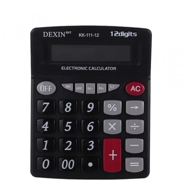 Dexin-Bst KK-111-12 Ηλεκτρονική Αριθμομηχανή με Οθόνη LCD 12 Ψηφίων - Photo1