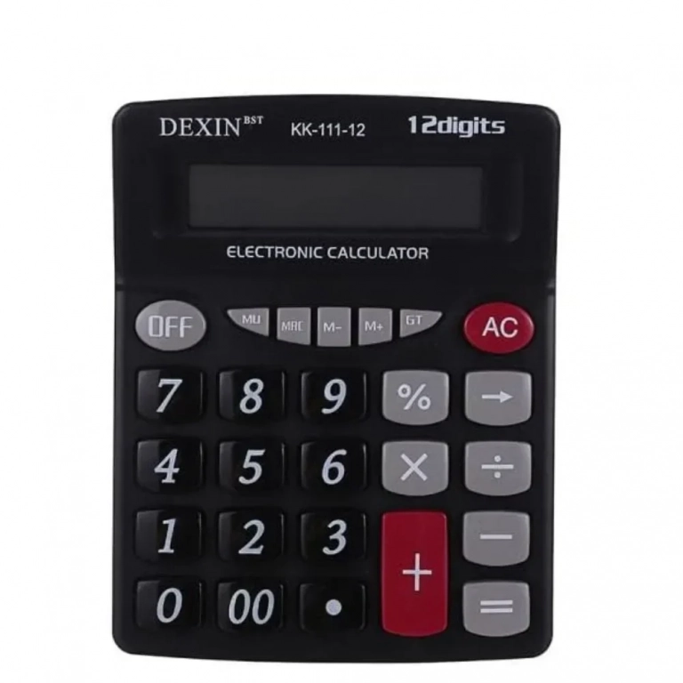 Dexin-Bst KK-111-12 Ηλεκτρονική Αριθμομηχανή με Οθόνη LCD 12 Ψηφίων - Photo1