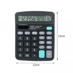 Dexin Bst KK-837-12S Αριθμομηχανή με Οθόνη LCD 12 Ψηφίων - Μαύρο - Photo4
