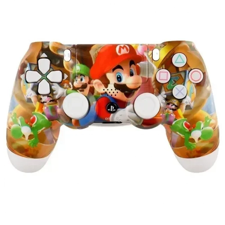Doubleshock ασύρματο Gamepad για PS4 Super Mario πολύχρωμο