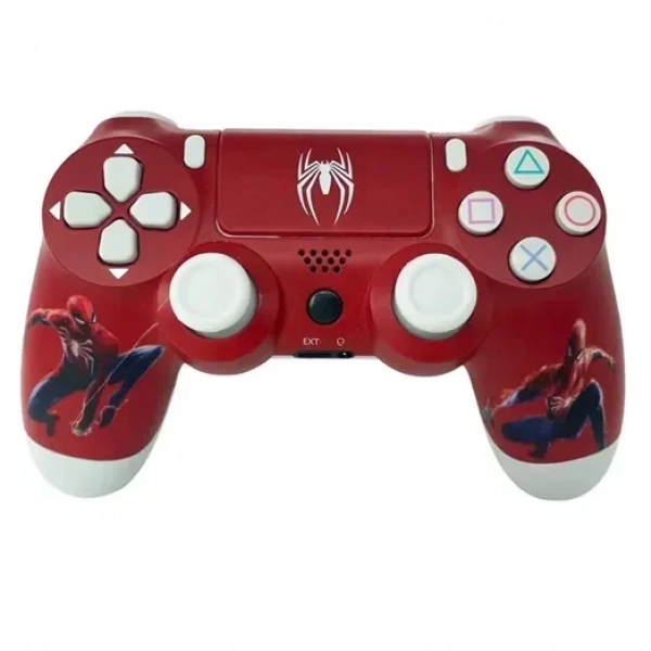 Doubleshock ασύρματο Gamepad για PS4 Spiderman κόκκινο