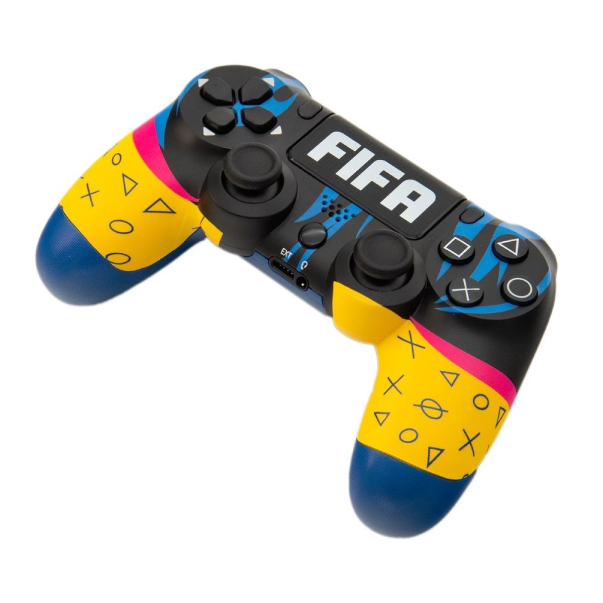 Doubleshock FIFA ασύρματο Gamepad για PS4 μαύρο - κίτρινο