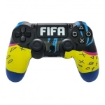 Doubleshock FIFA ασύρματο Gamepad για PS4 μαύρο - κίτρινο
