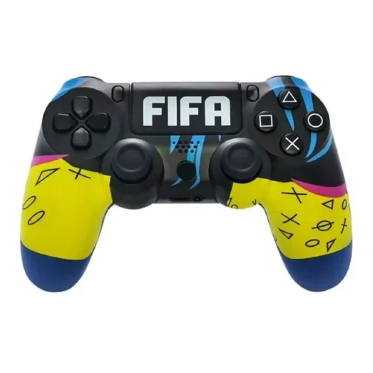 Doubleshock FIFA ασύρματο Gamepad για PS4 μαύρο - κίτρινο