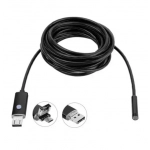Ενδοσκοπική κάμερα USB για smartphone ή PC, OTG, αδιάβροχη 10cm μαύρη