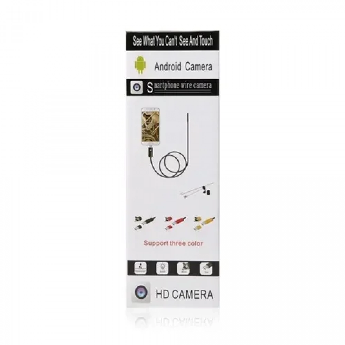 Ενδοσκοπική κάμερα USB για smartphone ή PC, OTG, αδιάβροχη 10cm μαύρη - Image 4