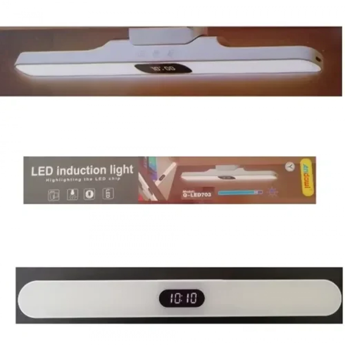 Επαναφορτιζόμενο φωτιστικό LED RGB με μαγνήτη λευκό Q-LED701 ANDOWL - Image 2