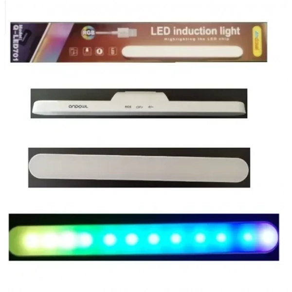 Επαναφορτιζόμενο φωτιστικό LED RGB με μαγνήτη λευκό Q-LED701 ANDOWL
