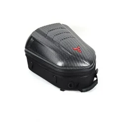 Επεκτεινόμενη τσάντα σκληρό κέλυφος 47L για ουρά μοτοσικλέτας Moto Centric MC-0113 μαύρο - κόκκινο, Carbon