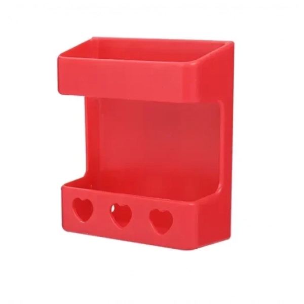 Επιτοίχιο ράφι οργάνωσης μπάνιου 8x4x10cm 94911 κόκκινο