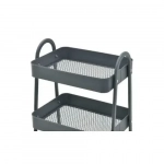 Τρόλει Κουζίνας Μεταλλικό 3 Θέσεων 45x30.5x77cm σε Γκρι Χρώμα 21816