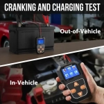 Φορητός ελεγκτής μπαταριών αυτοκινήτου 12V – ψηφιακός αναλυτής διαγνωστικό μπαταριών οχημάτων- Battery Tester Konnwei KW218 - Image 5